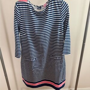 Lilly Pulitzer Striped Navy and Pink Dress